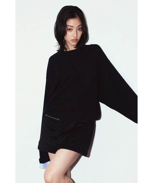 Knuth Marf(クヌースマーフ)の「2way cuffs normcore knit(unisex)(ニット/セーター・レディース・ブラック/ブラウン/グレー/ピンク・FREE)」の12枚目の写真