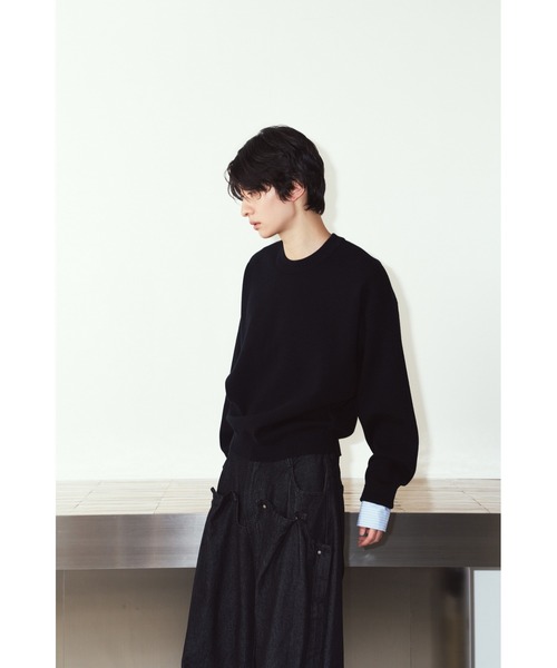 Knuth Marf(クヌースマーフ)の「2way cuffs normcore knit(unisex)(ニット/セーター・レディース・ブラック/ブラウン/グレー/ピンク・FREE)」の16枚目の写真