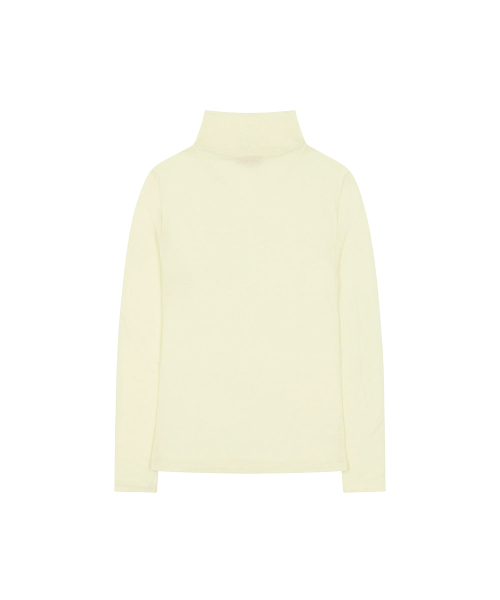 VANONE ATELIER(バノンアトリエ)の「A3631 リファインハーフネックトップ_ライトイエロー(Tシャツ/カットソー・レディース・ライトイエロー・FREE)」の2枚目の写真