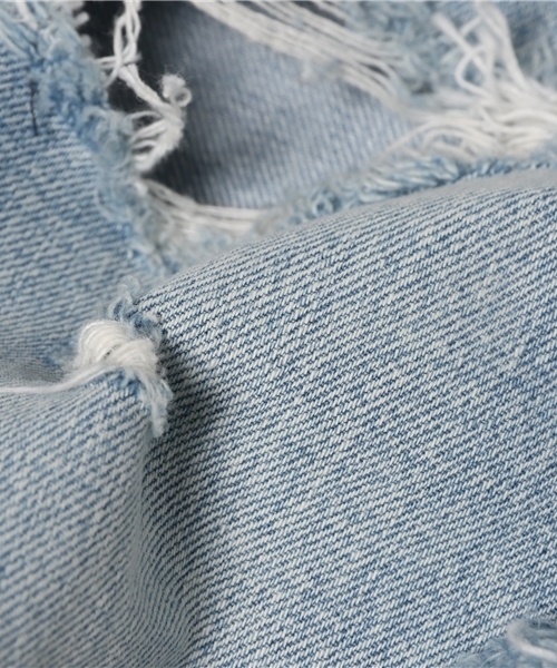 SLY（スライ）の「CLIFF JW CRASH CROP PT-C（デニムパンツ・レディース・ライトブルー・23inch/25inch/24inch/26inch/27inch）」の10枚目の写真