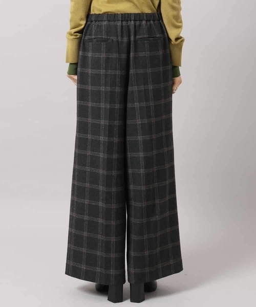 MICHEL KLEIN（ミッシェル・クラン）の「ラメチェックワイドパンツ（その他パンツ・レディース・チャコールグレー・38）」の8枚目の写真