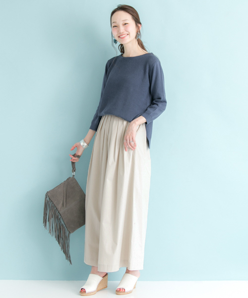 URBAN RESEARCH（アーバンリサーチ）の「UR タイプライタータックワイドスカンツ（その他パンツ・レディース・ピンク/ベージュ系その他・FREE）」の4枚目の写真