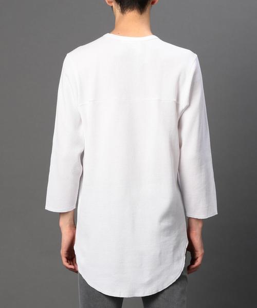 MONKEY TIME(モンキータイム)の「<monkey time> 30サーマル ロング クオータースリーブ Tシャツ◆(Tシャツ/カットソー・メンズ・オリーブ/ダークグレー/ホワイト・SMALL/MEDIUM/LARGE)」の5枚目の写真