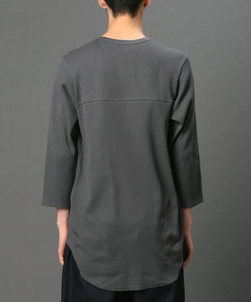 MONKEY TIME(モンキータイム)の「<monkey time> 30サーマル ロング クオータースリーブ Tシャツ◆(Tシャツ/カットソー・メンズ・オリーブ/ダークグレー/ホワイト・SMALL/MEDIUM/LARGE)」の8枚目の写真