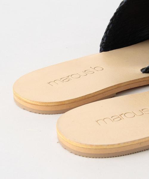 green label relaxing（グリーンレーベルリラクシング）の「MARCUS B KC フリンジサンダル◆（サンダル・レディース・ブラウン/ネイビー・36/37/35）」の8枚目の写真