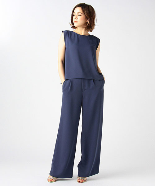 ESTNATION(エストネーション)の「ESTNATION ワイドパンツ(その他パンツ・レディース・ライトグレー/ブルー/ブラック/ネイビー/オフホワイト・36/38)」の9枚目の写真