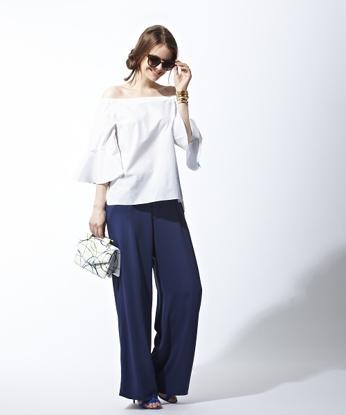 ESTNATION(エストネーション)の「ESTNATION ワイドパンツ(その他パンツ・レディース・ライトグレー/ブルー/ブラック/ネイビー/オフホワイト・36/38)」の13枚目の写真