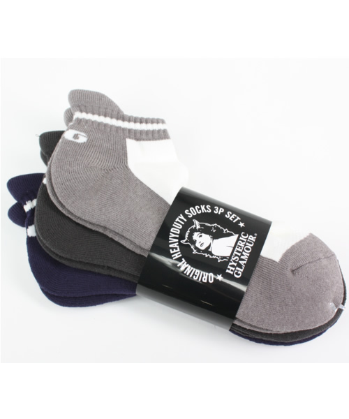 HYSTERIC GLAMOUR（ヒステリックグラマー）の「タブ付き3PCE SETソックス（ソックス/靴下・メンズ・その他・FREE）」の4枚目の写真