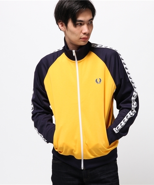 fred perry yellow track jacket