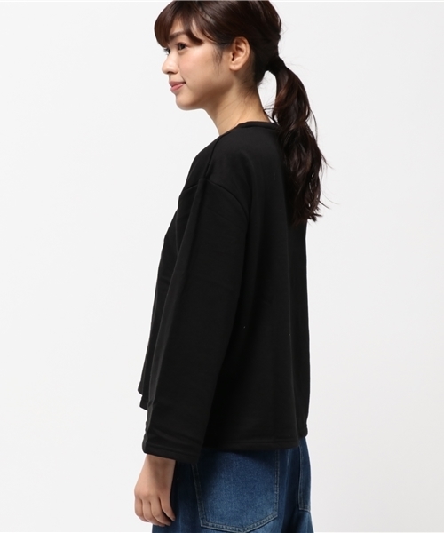 SpRay（スプレイ）の「【新色入荷】花刺繍スウェット（スウェット・レディース・ネイビー/ブラック/ワイン/オフホワイト/グレー/ブルー/ピンク/カーキ・FREE）」の10枚目の写真