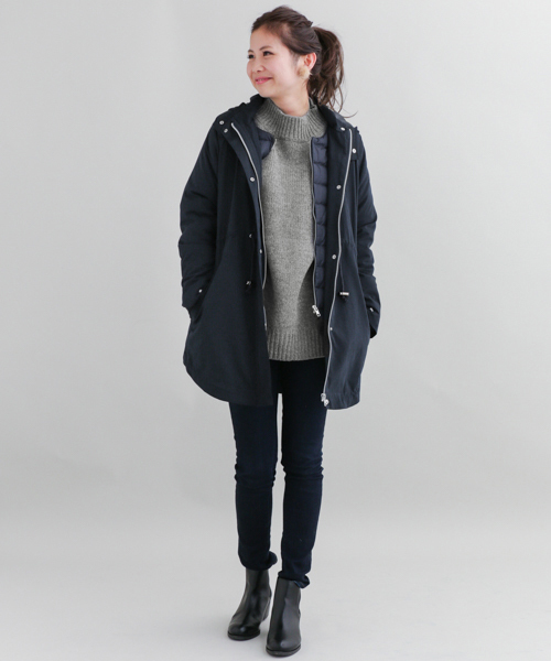 URBAN RESEARCH Sonny Label（アーバンリサーチサニーレーベル）の「Sonny Label ラムウールオーバーニットプルオーバー（ニット/セーター・レディース・ブラウン/ライトカーキ/オフホワイト/グレー・FREE）」の5枚目の写真