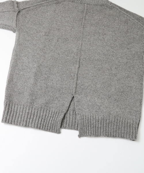 URBAN RESEARCH Sonny Label（アーバンリサーチサニーレーベル）の「Sonny Label ラムウールオーバーニットプルオーバー（ニット/セーター・レディース・ブラウン/ライトカーキ/オフホワイト/グレー・FREE）」の11枚目の写真