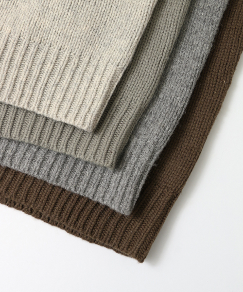 URBAN RESEARCH Sonny Label（アーバンリサーチサニーレーベル）の「Sonny Label ラムウールオーバーニットプルオーバー（ニット/セーター・レディース・ブラウン/ライトカーキ/オフホワイト/グレー・FREE）」の13枚目の写真