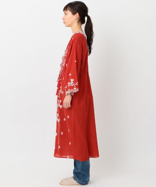 Another Edition（アナザーエディション）の「スラブ刺繍ガウン ◆（カーディガン/ボレロ・レディース・ホワイト/ライム/レッド・フリー）」の5枚目の写真