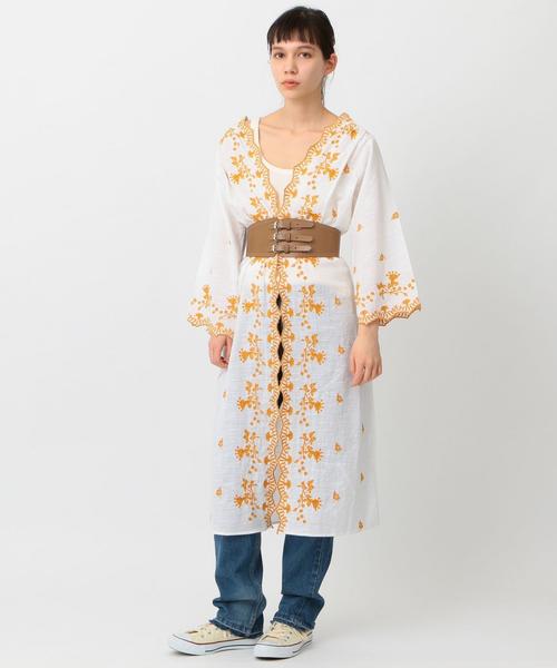 Another Edition（アナザーエディション）の「スラブ刺繍ガウン ◆（カーディガン/ボレロ・レディース・ホワイト/ライム/レッド・フリー）」の8枚目の写真