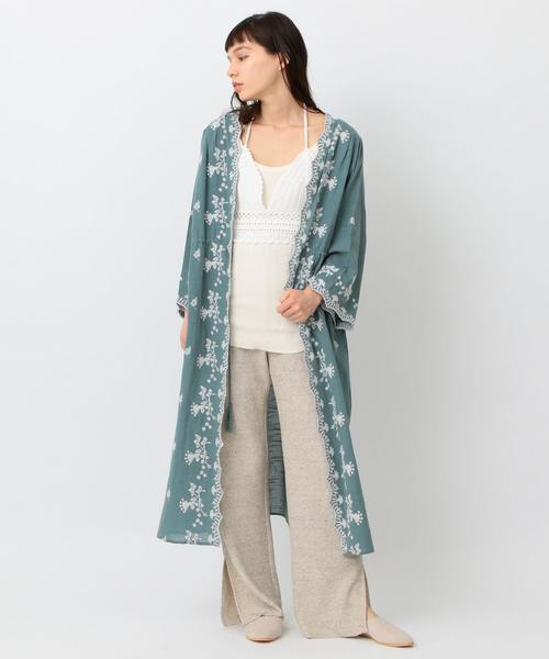 Another Edition（アナザーエディション）の「スラブ刺繍ガウン ◆（カーディガン/ボレロ・レディース・ホワイト/ライム/レッド・フリー）」の18枚目の写真