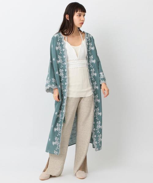 Another Edition（アナザーエディション）の「スラブ刺繍ガウン ◆（カーディガン/ボレロ・レディース・ホワイト/ライム/レッド・フリー）」の19枚目の写真