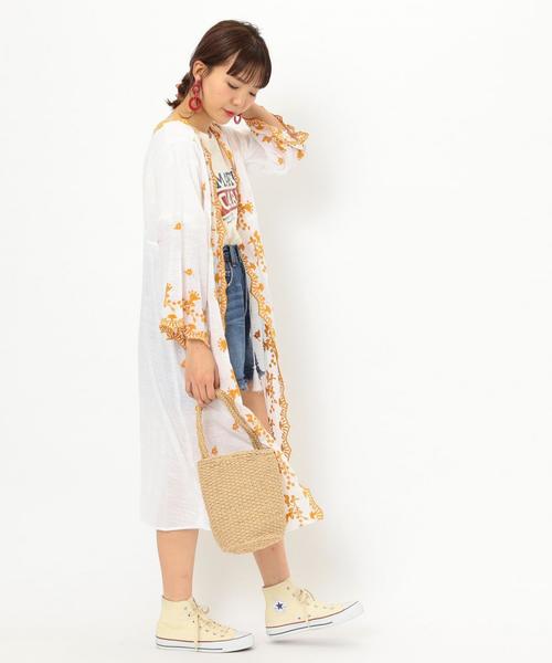 Another Edition（アナザーエディション）の「スラブ刺繍ガウン ◆（カーディガン/ボレロ・レディース・ホワイト/ライム/レッド・フリー）」の22枚目の写真