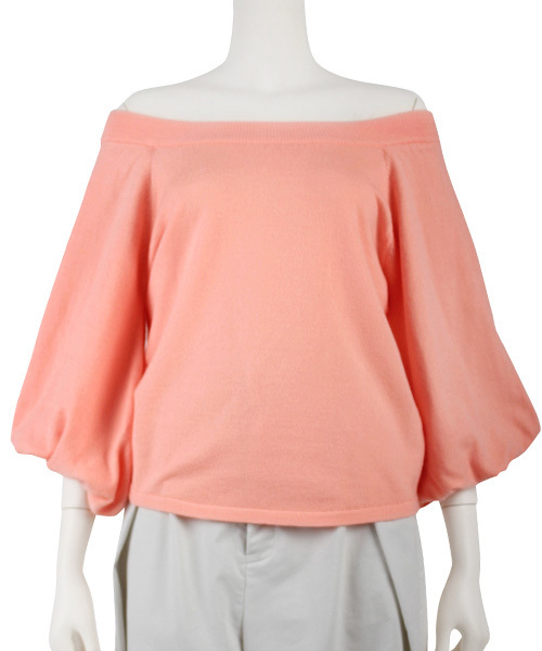 RANDA（ランダ）の「バルーンスリーブプルオーバー（ニット/セーター・レディース・グレー/ブルー/ピンク/ベージュ・FREE）」の8枚目の写真