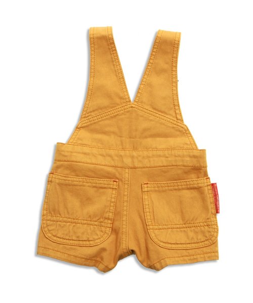 BREEZE（ブリーズ）の「ワークオーバーオール ショート丈（サロペット/オーバーオール・キッズ・キャメル/インディゴブルー/キナリ・80/95/90/110/130/100/120/140）」の4枚目の写真