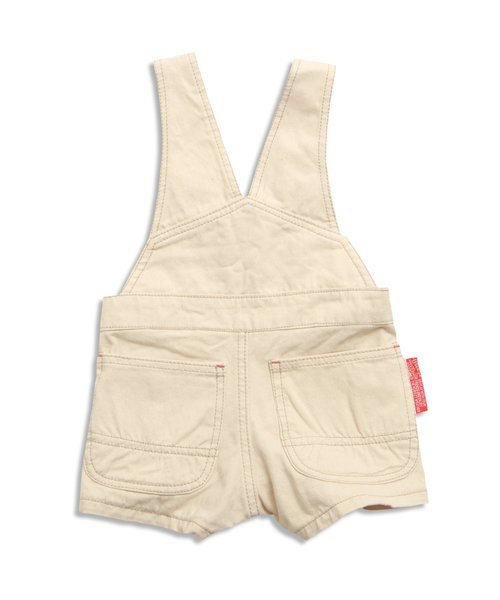 BREEZE（ブリーズ）の「ワークオーバーオール ショート丈（サロペット/オーバーオール・キッズ・キャメル/インディゴブルー/キナリ・80/95/90/110/130/100/120/140）」の8枚目の写真