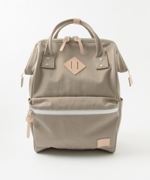 anello（アネロ）の「anello×WORK NOT WORK　別注口金ナイロンツイルデイパック（バックパック/リュック・メンズ・ブラック/ベージュ/ネイビー・FREE）」の9枚目の写真