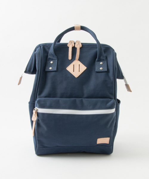 anello（アネロ）の「anello×WORK NOT WORK　別注口金ナイロンツイルデイパック（バックパック/リュック・メンズ・ブラック/ベージュ/ネイビー・FREE）」の10枚目の写真