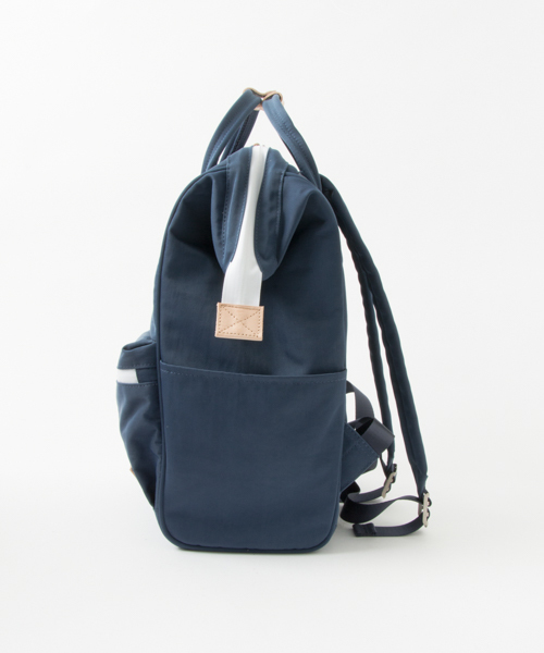 anello（アネロ）の「anello×WORK NOT WORK　別注口金ナイロンツイルデイパック（バックパック/リュック・メンズ・ブラック/ベージュ/ネイビー・FREE）」の12枚目の写真