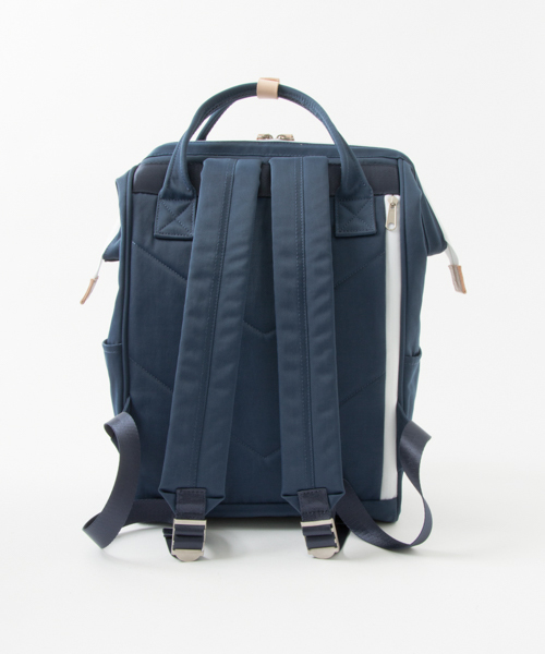 anello（アネロ）の「anello×WORK NOT WORK　別注口金ナイロンツイルデイパック（バックパック/リュック・メンズ・ブラック/ベージュ/ネイビー・FREE）」の13枚目の写真