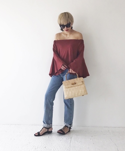 todayful トゥデイフル オフショルダートップス TODAYFUL（トゥデイフル）の「オフショルダーニットタンクトップ
