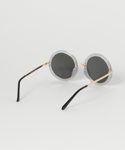 WEGO（ウィゴー）の「WEGO/ラメラウンドサングラス（サングラス・メンズ・パープル/ベージュ/サックスブルー/ピンク/ホワイト系その他・FREE）」の8枚目の写真