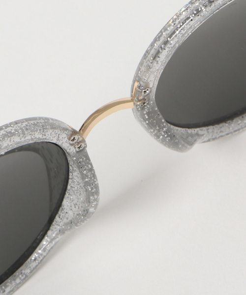 WEGO（ウィゴー）の「WEGO/ラメラウンドサングラス（サングラス・メンズ・パープル/ベージュ/サックスブルー/ピンク/ホワイト系その他・FREE）」の11枚目の写真