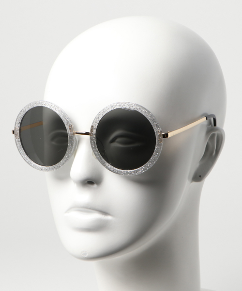 WEGO（ウィゴー）の「WEGO/ラメラウンドサングラス（サングラス・メンズ・パープル/ベージュ/サックスブルー/ピンク/ホワイト系その他・FREE）」の12枚目の写真