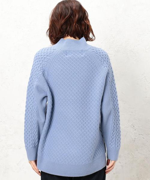 green label relaxing(グリーンレーベルリラクシング)の「CB ハミルトン アラン ワイド ハイネック ニット(ニット/セーター・レディース・オフホワイト/ライトグレー/ネイビー/ライトブルー/ピンク/レッド・FREE)」の13枚目の写真