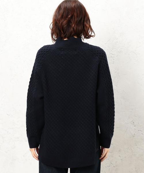 green label relaxing(グリーンレーベルリラクシング)の「CB ハミルトン アラン ワイド ハイネック ニット(ニット/セーター・レディース・オフホワイト/ライトグレー/ネイビー/ライトブルー/ピンク/レッド・FREE)」の8枚目の写真