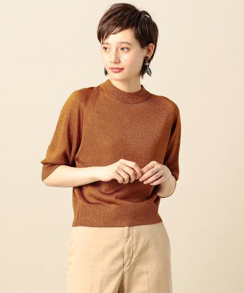 H beauty&youth ユナイテッドアローズ　ラメリブニットプルオーバー エイチ ビューティー＆ユースのラメの商品一覧｜ユナイテッド