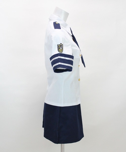 OSYAREVO（オシャレボ）の「コスプレ 婦人警官 ポリス レディース ホワイトデー 記念日（コスチューム/パーティーグッズ・レディース・ホワイト/ブルー・SMALL/MEDIUM/LARGE/X-LARGE/XX-LARGE）」の9枚目の写真