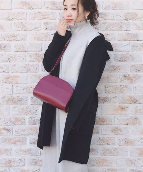 panasea（パナシア）の「ウール混ロングピーコート（チェスターコート・レディース・ブラック/グレー/カーキ/オレンジ/ブルー・FREE）」の16枚目の写真