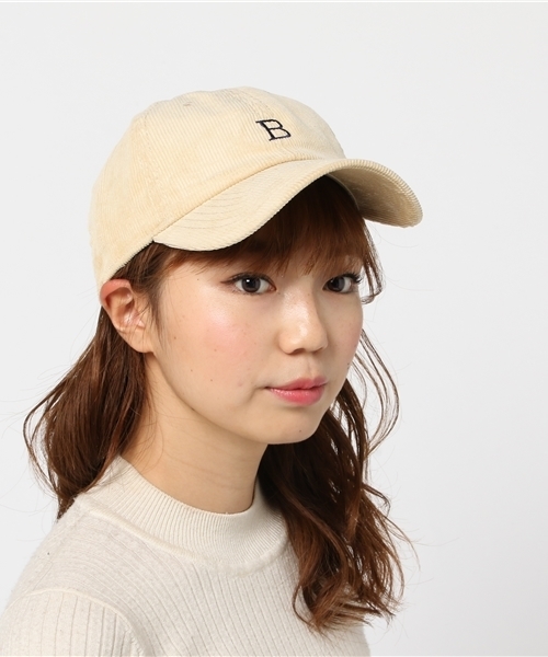 RAY CASSIN（レイカズン）の「ＮＥＷＨＡＴＴＡＮコーデュロイアルファベットキャップ（キャップ・レディース・ネイビー/キャメル/キナリ・FREE）」の14枚目の写真