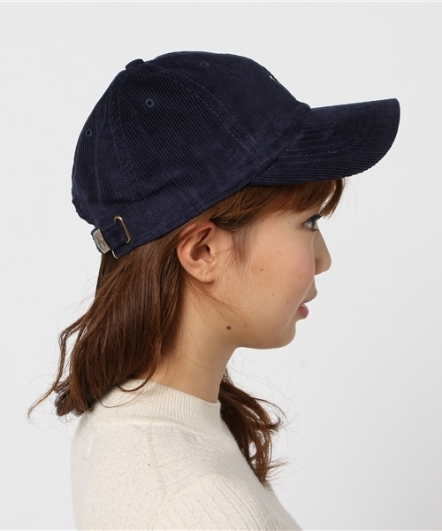 RAY CASSIN（レイカズン）の「ＮＥＷＨＡＴＴＡＮコーデュロイアルファベットキャップ（キャップ・レディース・ネイビー/キャメル/キナリ・FREE）」の5枚目の写真