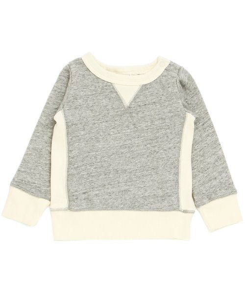 BREEZE（ブリーズ）の「ガゼットトレーナー（スウェット・キッズ・キナリ/カーキ/レッド/グレー/ネイビー・80/90/95/100/110/120/130/140）」の3枚目の写真