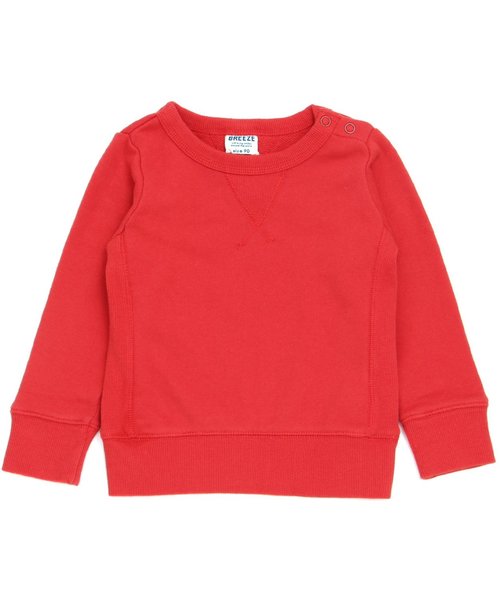 BREEZE（ブリーズ）の「ガゼットトレーナー（スウェット・キッズ・キナリ/カーキ/レッド/グレー/ネイビー・80/90/95/100/110/120/130/140）」の5枚目の写真