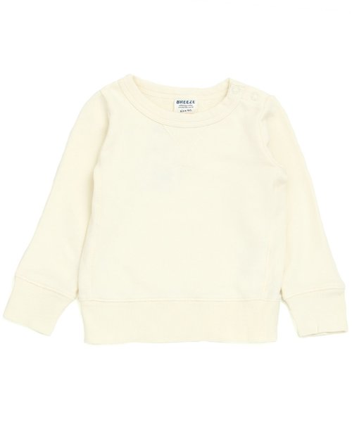 BREEZE（ブリーズ）の「ガゼットトレーナー（スウェット・キッズ・キナリ/カーキ/レッド/グレー/ネイビー・80/90/95/100/110/120/130/140）」の2枚目の写真