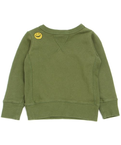 BREEZE（ブリーズ）の「ガゼットトレーナー（スウェット・キッズ・キナリ/カーキ/レッド/グレー/ネイビー・80/90/95/100/110/120/130/140）」の9枚目の写真