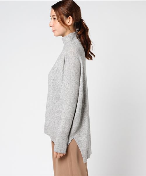 earth music&ecology(アースミュージックアンドエコロジー)の「ヤクニットプルオーバー(ニット/セーター・レディース・ライトグレー/チャコールグレー/キナリ/ベージュ/レッド/カーキ・FREE)」の11枚目の写真