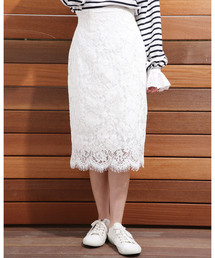 one after another NICE CLAUP | ケミカルレースタイトスカート(スカート)