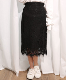 one after another NICE CLAUP | ケミカルレースタイトスカート(スカート)