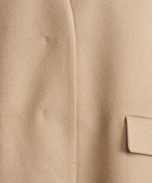 UNITED ARROWS ベージュ ノーカラーコート カシミア混 1500024F2142_m1_a012.jpg
