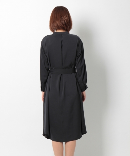 laboratory work（ラボラトリーワーク）の「ベルテッドとろみワンピース（ワンピース・レディース・ネイビー/グレー・MEDIUM）」の14枚目の写真