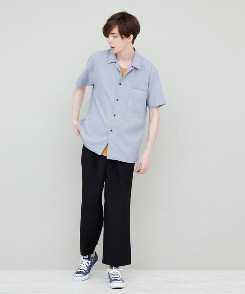 EMMA CLOTHES(エマクローズ)の「2タックリラックスワイドパンツ(その他パンツ・メンズ・ブラック/ネイビー/ブラック系その他・M/L)」の4枚目の写真